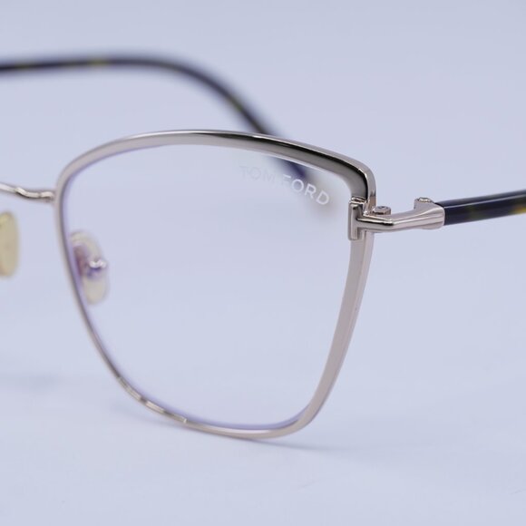 🕶️ New Tom Ford FT5740-B 028 Eyeglasses - Shiny Rose Gold Frame - Picture 3 of 9